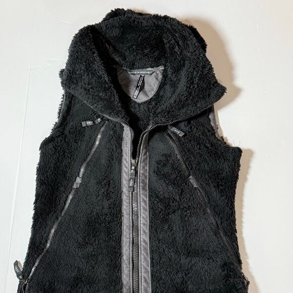 KUHL Flight Vest Women’s XS Black Fleece Zip Front High Collar Outdoor Hiking - Picture 5 of 16